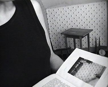  Susan MacWilliam:  Experiment M , 1999, DVD still, installation with two videos; courtesy the artist